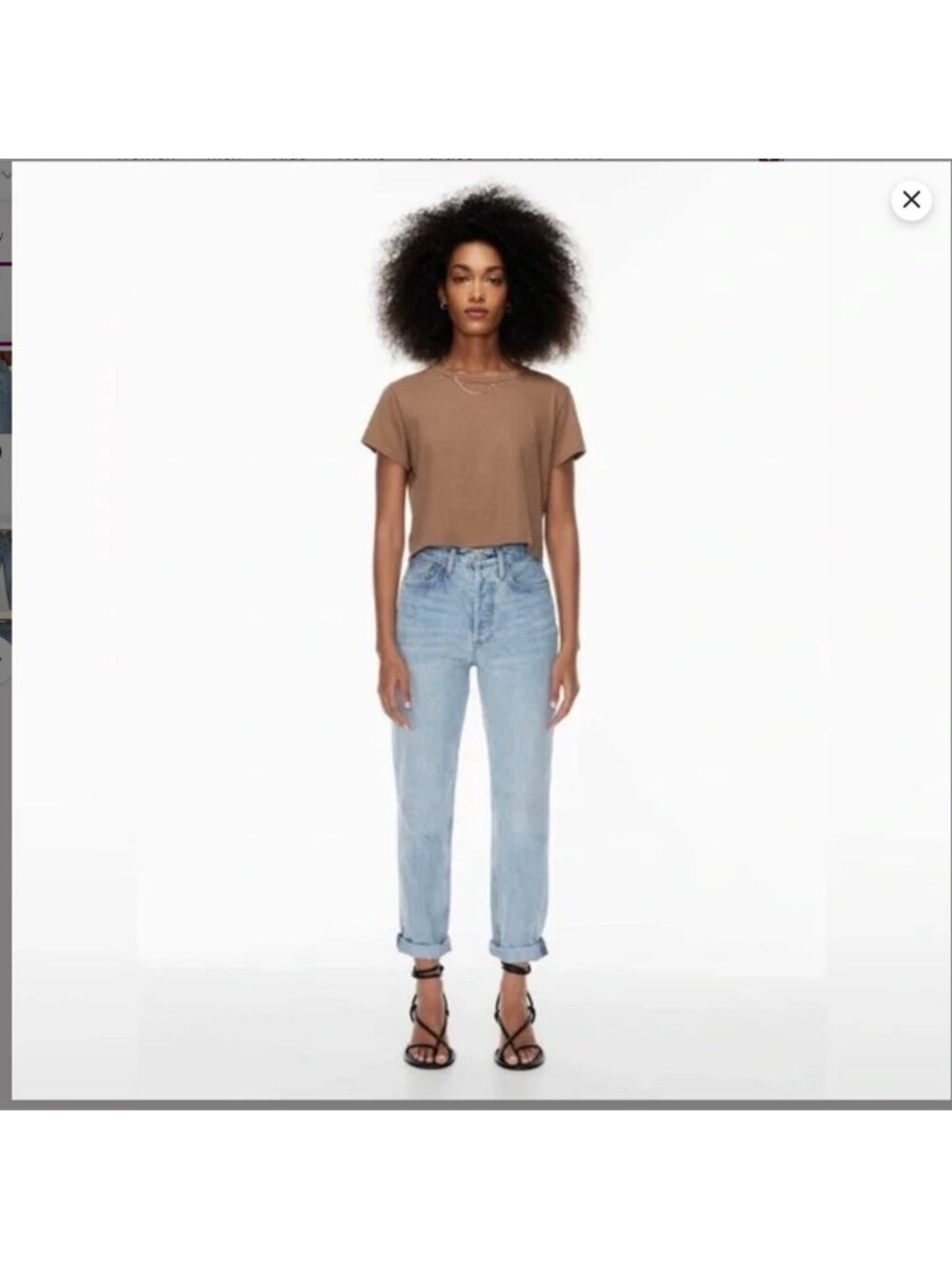 Denim Forum The BF High Rise Loose Jeans 28L Woman 26 Organic Cotton Light Wash